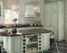 угловая кухня с островом Алла